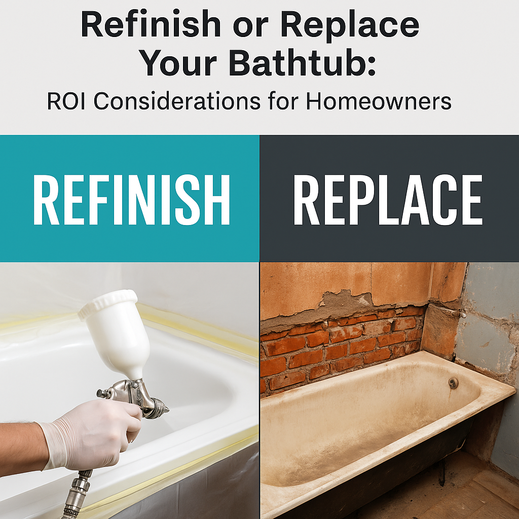 Professional Refinishing Vs replacing your bathtub: A Guide! 
